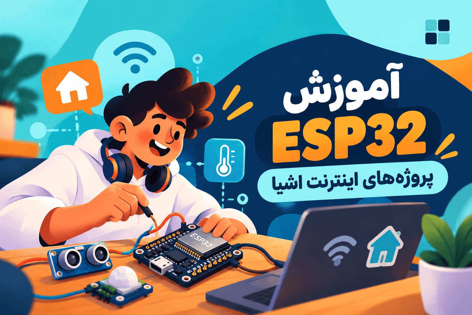 آموزش جامع ESP32 از صفر تا پروژه‌های واقعی
